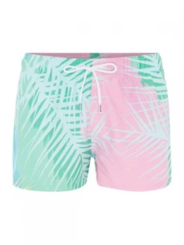 Image of Mens Boardies Tropicano Floral Shortie Length Swim Short Multi Coloured