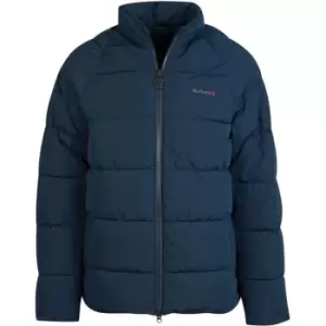 Image of Barbour Weir Baffle Quilted Jacket - Blue