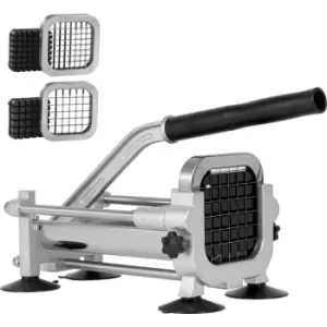 Image of VEVOR French Fry Cutter, Potato Slicer with 1/2-Inch and 3/8-Inch Stainless Steel Blades, Manual Potato Cutter Chopper with Suction Cups, Great for