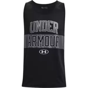 Image of Under Armour Armour Tech 2 Sign Tank Top Mens - Black