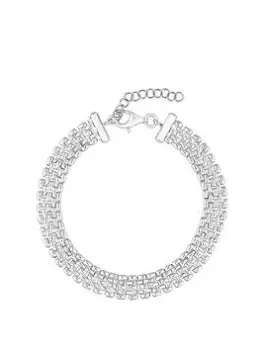 Image of Simply Silver Sterling Silver 925 Panther Bracelet - Gift Pouch