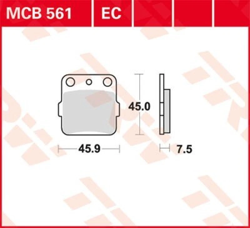 Image of TRW Lucas Brake pad MCB561