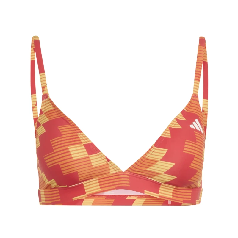 Image of 2 Piece swimsuit For Her adidas Padded Football-Inspired 2-Way Strap Orange Female 46