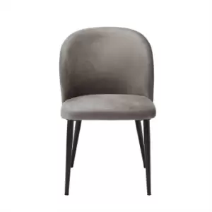 Image of Leeds Plywood Zara Dining Chair Grey (pack Of 2)