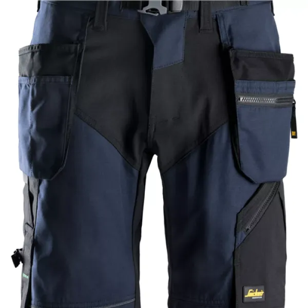 Image of Snickers FlexiWork Work Shorts+ Holster Pockets - Navy/Black - 60