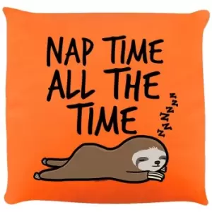 Image of Grindstore Nap All The Time Cushion (One Size) (Orange)