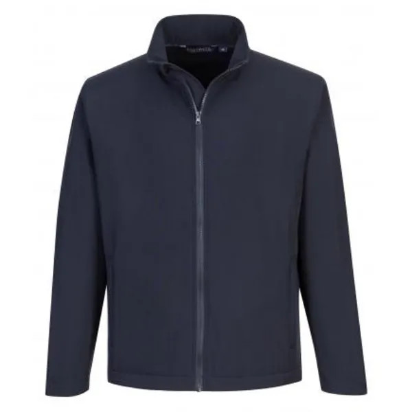 Image of Portwest Mens Print and Promo Softshell Jacket TK20NAR4XL Colour: Navy