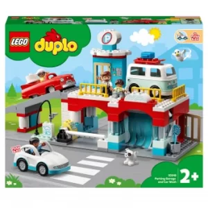 Image of LEGO DUPLO Town Parking Garage and Car Wash Set (10948)