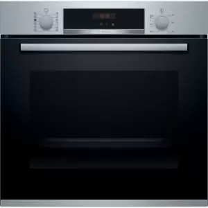 Image of Bosch Serie 4 HRS574BS0B WiFi Connected Built In Electric Single Oven with added Steam Function - Brushed Steel - A Rated