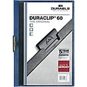 Image of Durable Clip File Duraclip 60 Dark Blue