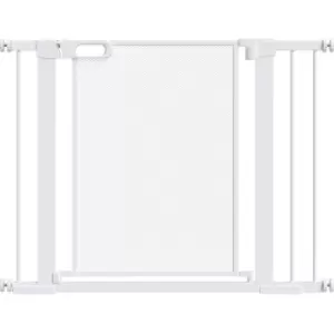 Image of Pawhut - Pressure Fit Safety Gate for Doors, Dog Gate w/ Auto Close, 75-103cm - White