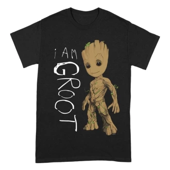 Image of Marvel T-Shirt Guardians of the Galaxy - I Am Groot Scribbles Size S