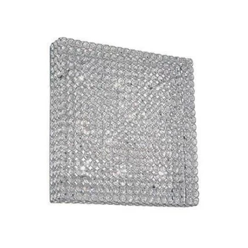 Image of Admiral 10 Light Large Square Ceiling Flush Light Chrome, G9