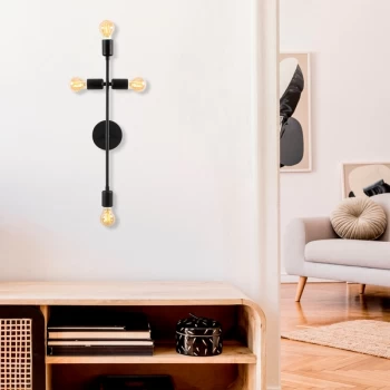 Image of Bedside - 3165 Black Wall Lamp