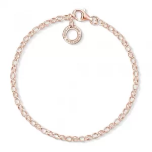 Image of THOMAS SABO Rose Gold Plated 17cm Classic Charm Bracelet...