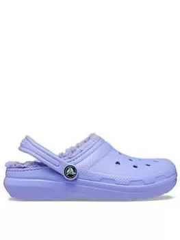 Image of Crocs Toddler Classic Lined Clog, Purple, Size 9 Younger
