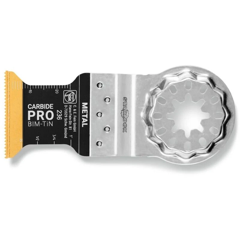 Image of Fein E-Cut Carbide Pro Starlock Oscillating Multi Tool Plunge Saw Blade 63502236240 Width: 32mm