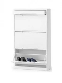 Image of Julian Bowen Manhattan Shoe Cabinet With Drawer