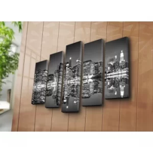 Image of 5PATK-4 Multicolor Decorative Canvas Painting (5 Pieces)