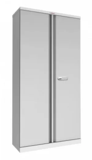 Image of SCL Series SCL1891GGE 2 Door 4 Shelf Steel Storage Cupboard in Grey with Electronic Lock