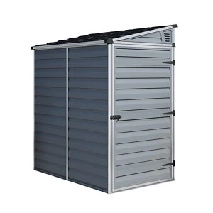 Image of Palram SkyLight Pent Shed 4' x 6' Grey