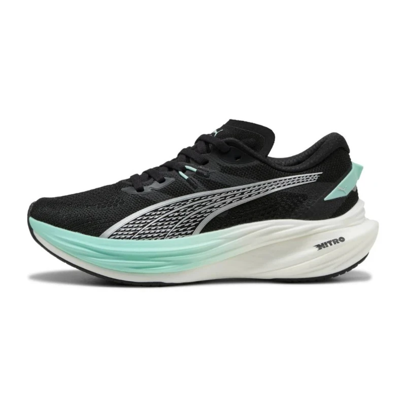 Image of Puma Deviate Nitro 3 Black Blue AW25 Womens Sneakers, Size 38,5 - EUR