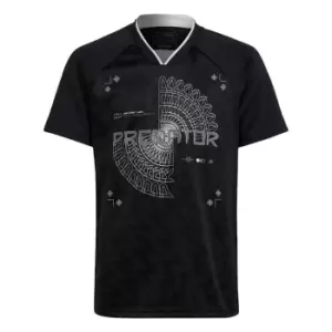 Image of adidas Football-Inspired Predator Jersey Kids - Black / Grey Four / White