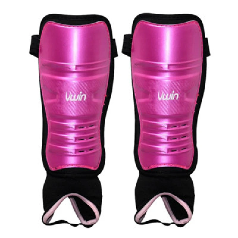 Image of Uwin Childrens/kids Hockey Shin Guards Pink/purple/black (Xs)