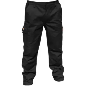 Image of Result Mens Stretch Work Trousers / Pants (32 Inch Leg Length) (42“) (Black) - Black