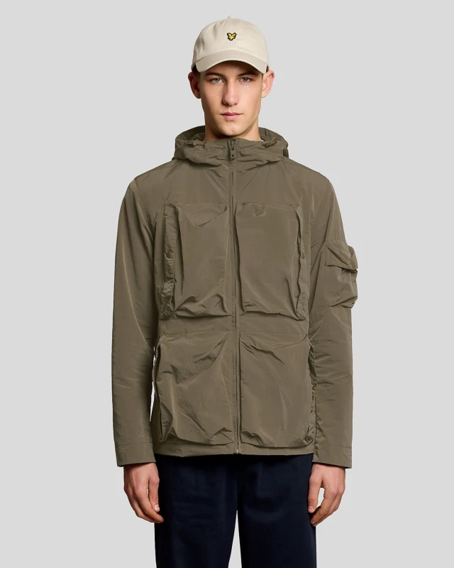 Image of Lyle & Scott Light windbreaker Lyle & Scott Ripstop Vert Male M