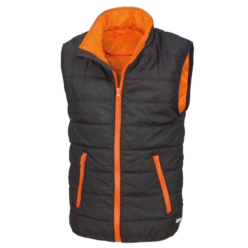 Image of Result Core Padded Body Warmer in Black Size: 3-4 Years Black Unisex 3-4 Years