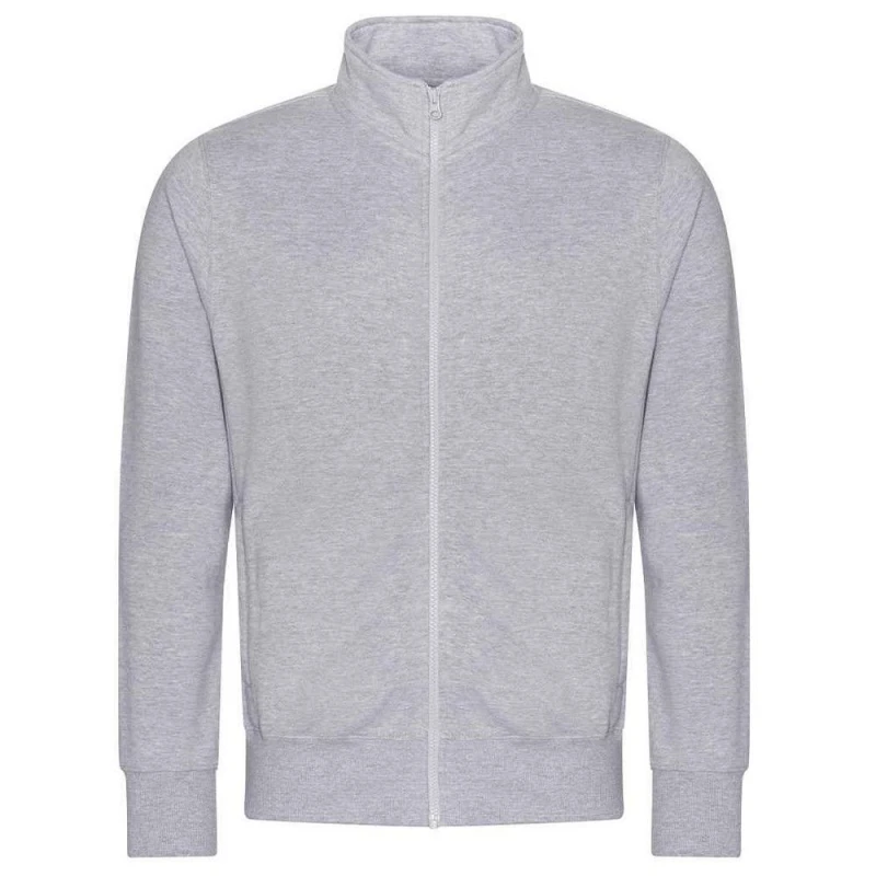 Image of AWDis AWDis Men Campus Full Zip Sweatshirt in Grey Size: Small Grey S Male 5063300755266