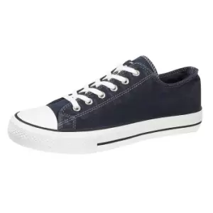 Image of Dek Mens Canvas Plimsolls (4 UK) (Navy)