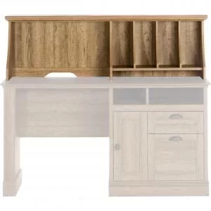 Image of Teknik Office Hutch Option For Scribed Oak Storage Desk Complete With