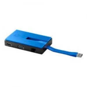 Image of HP USB Travel Dock - Docking station - 10Mb LAN Spectre Pro x36