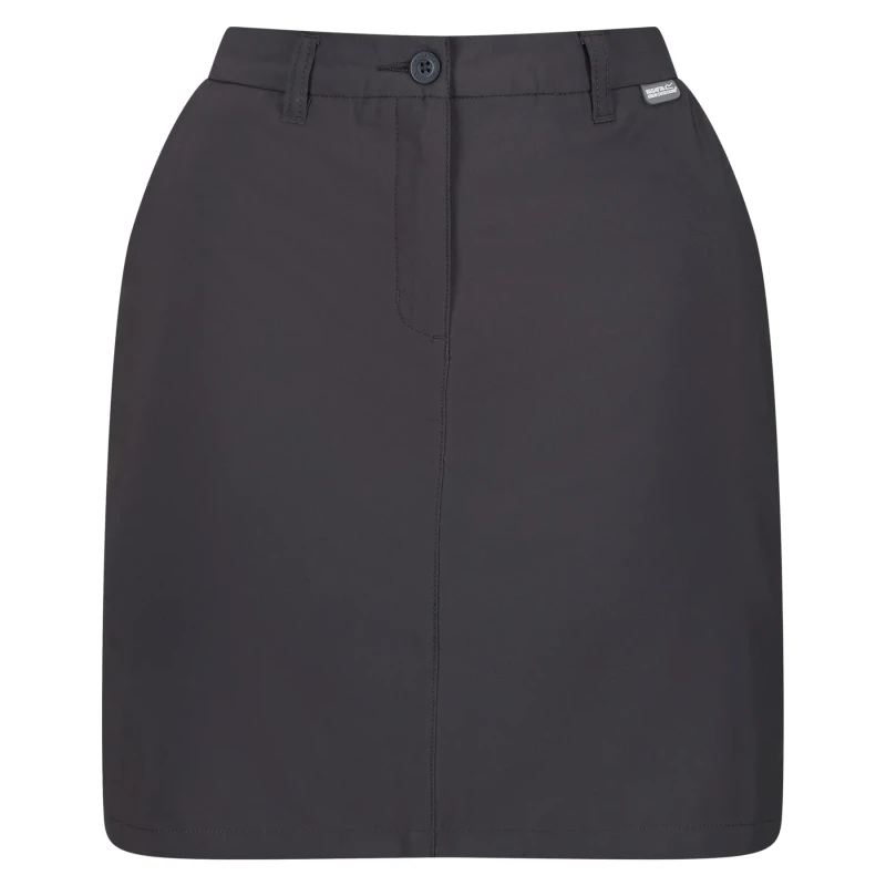Image of Regatta Water-Repellent Isoflex 'Highton III' Hiking Skort Dark Grey