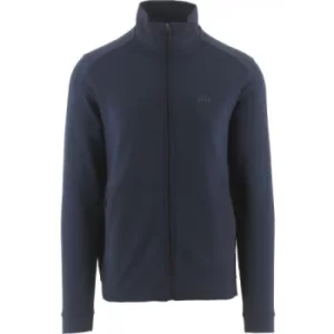 Image of BOSS Navy Skaz Curved Zip Top