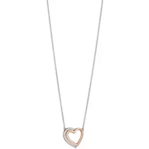 Image of Ladies Fiorelli Sterling Silver Heart Necklace