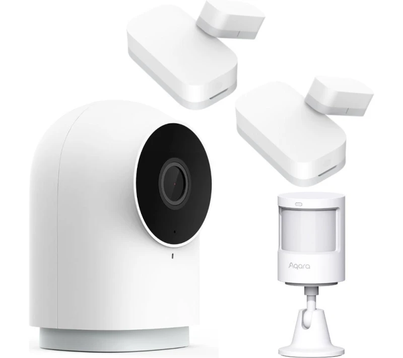 Image of AQARA G2H Full HD 1080p WiFi Security Camera Hub Kit with Sensors, White 5055167736243