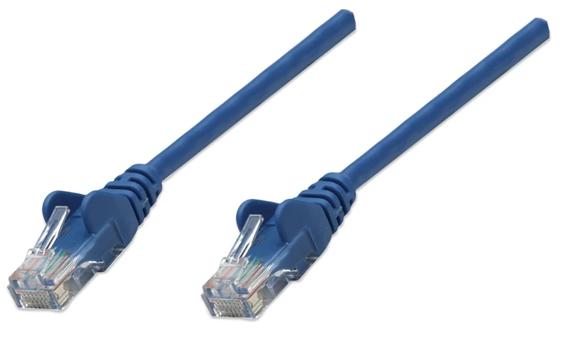 Image of Intellinet Network Patch Cable. Cat5e. 1.5m. Blue. CCA. U/UTP. PVC. RJ