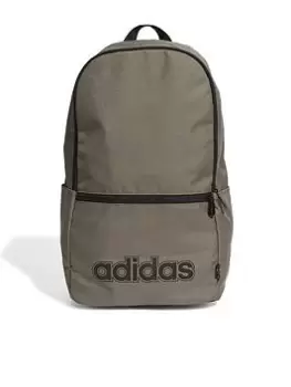 Image of adidas Mens Linear Logo Classic Backpack - KHAKI, Khaki, Men
