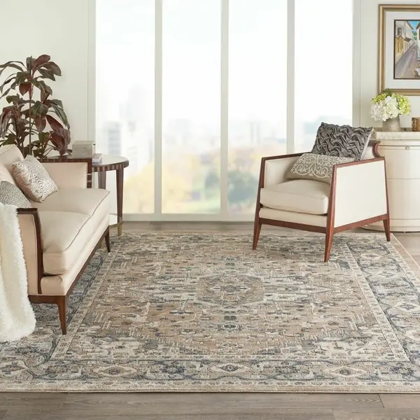 Image of Origins Quarry QUA05 Grey Beige 160cm x 221cm - Grey and Beige 48756
