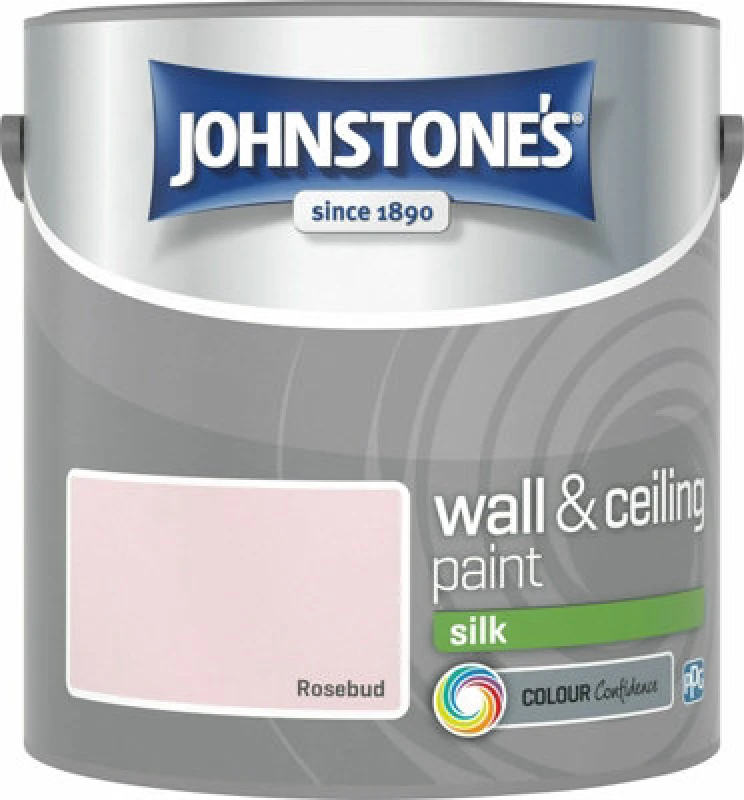 Image of Johnstone's Silk Emulsion Paint, 2.5l, Rosebud