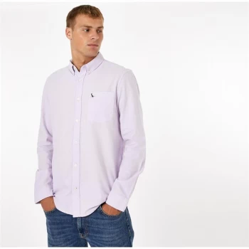 Image of Jack Wills Wadsworth Plain Oxford Shirt - Lilac