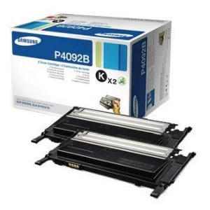 Image of Samsung CLT P4092B Black Standard Yield Toner Cartridges Pack of 2 S