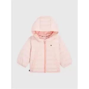 Image of Tommy Hilfiger Baby Monotype Tape Puffer - Pink