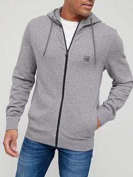 Image of Hugo Boss Zetalk 1 Zip Through Hoodie Silver Size L Men
