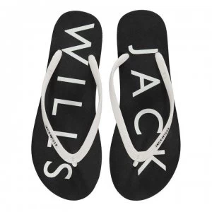 Image of Jack Wills Elland Flip Flops - Black