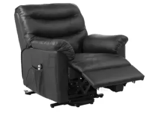 Image of Birlea Regency Rise and Recliner Chair Black