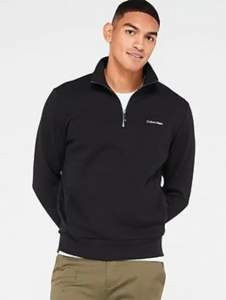 Image of Calvin Klein MICRO LOGO REPREVE Q-ZIP - Size XL